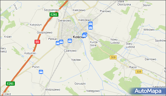mapa Gurostwo, Gurostwo na mapie Targeo