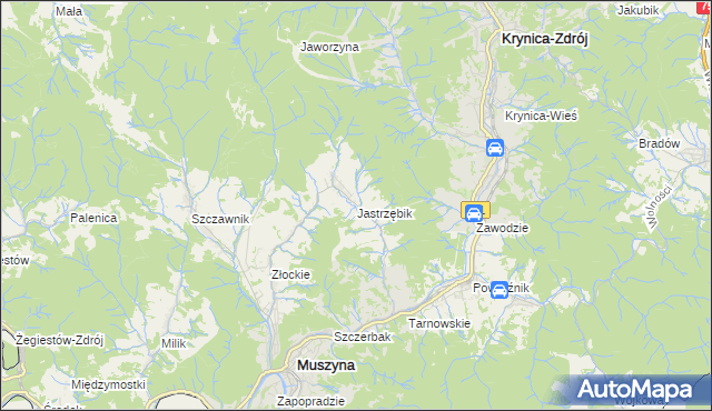 mapa Jastrzębik, Jastrzębik na mapie Targeo