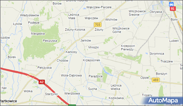 mapa Krzepocin Drugi, Krzepocin Drugi na mapie Targeo