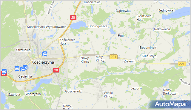mapa Mały Klincz, Mały Klincz na mapie Targeo
