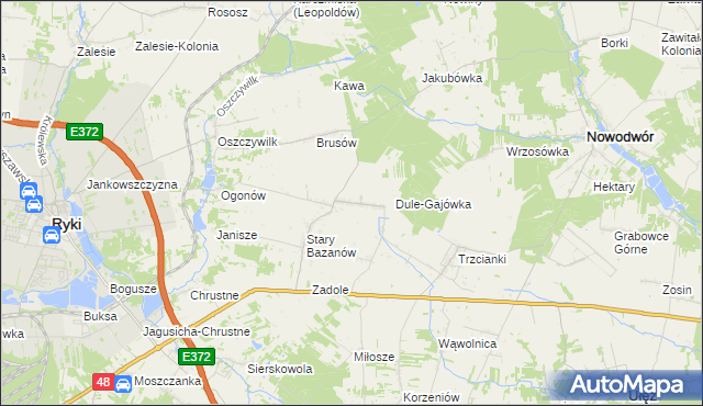 mapa Nowy Bazanów, Nowy Bazanów na mapie Targeo