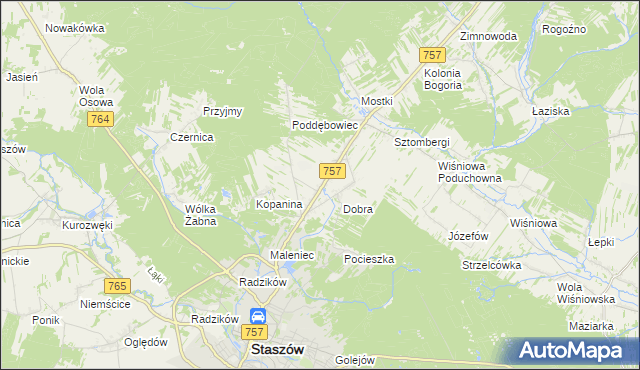 mapa Podmaleniec, Podmaleniec na mapie Targeo