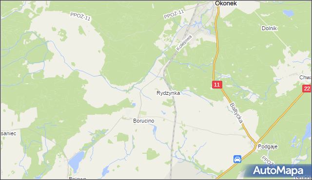 mapa Rydzynka, Rydzynka na mapie Targeo