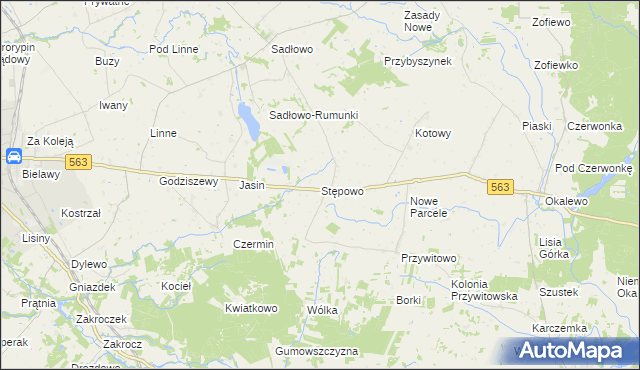 mapa Stępowo, Stępowo na mapie Targeo