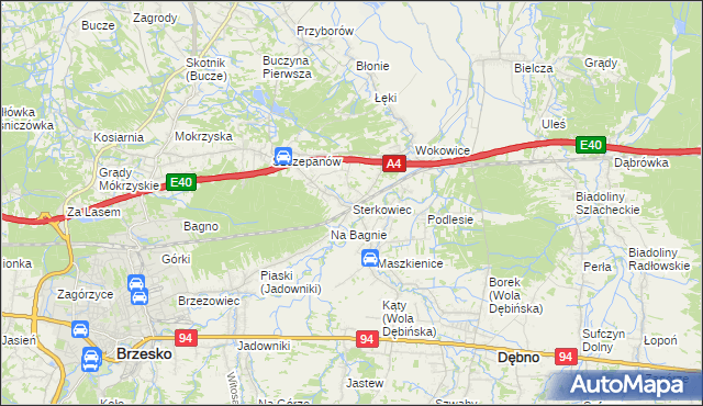 mapa Sterkowiec, Sterkowiec na mapie Targeo