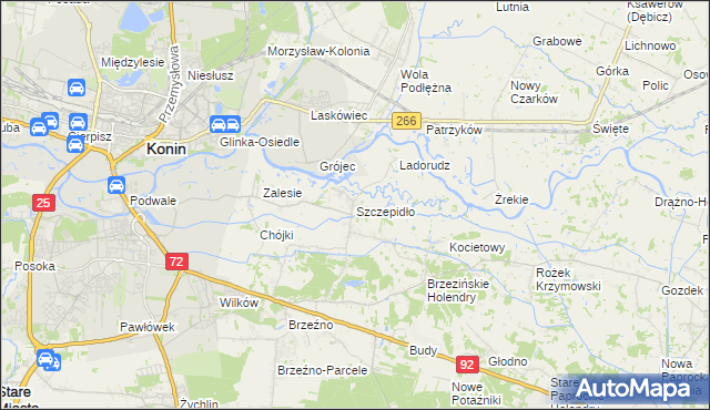 mapa Szczepidło, Szczepidło na mapie Targeo
