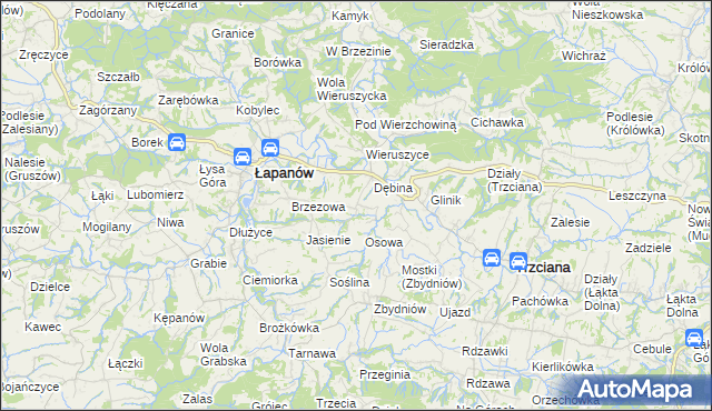 mapa Ubrzeż, Ubrzeż na mapie Targeo