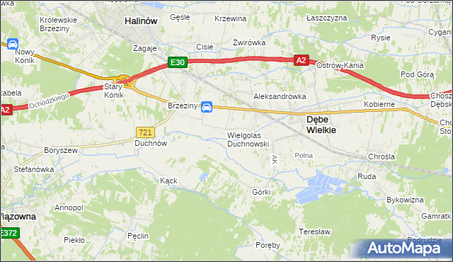 mapa Wielgolas Duchnowski, Wielgolas Duchnowski na mapie Targeo