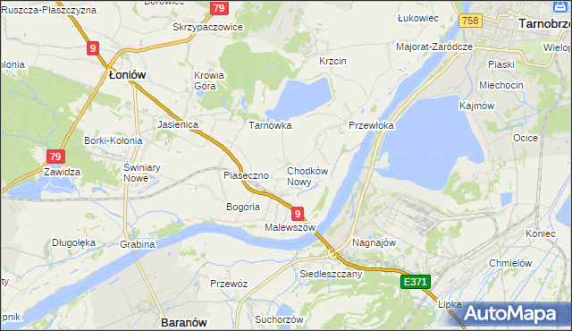 mapa Chodków Nowy, Chodków Nowy na mapie Targeo