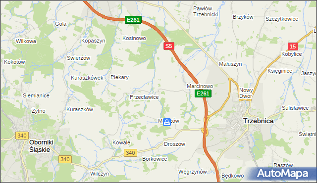 mapa Rzepotowice, Rzepotowice na mapie Targeo