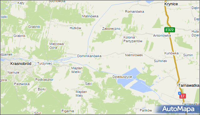 mapa Klocówka, Klocówka na mapie Targeo