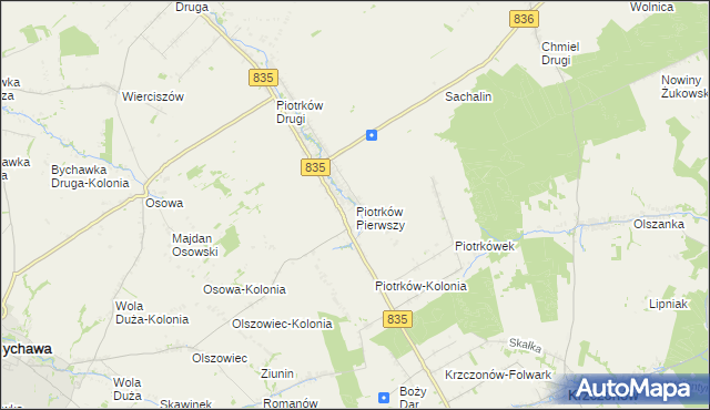 mapa Piotrków Pierwszy, Piotrków Pierwszy na mapie Targeo