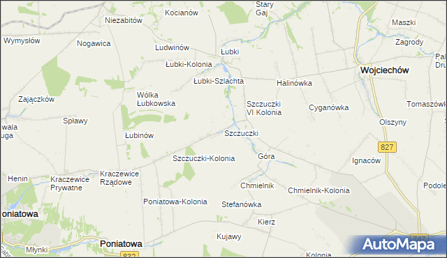 mapa Szczuczki, Szczuczki na mapie Targeo