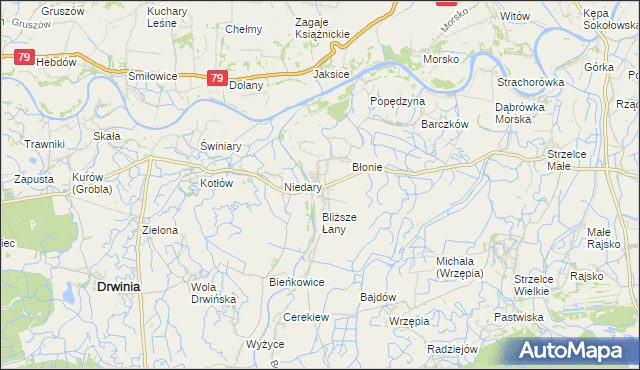 mapa Uście Solne, Uście Solne na mapie Targeo