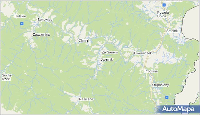 mapa Dwernik, Dwernik na mapie Targeo