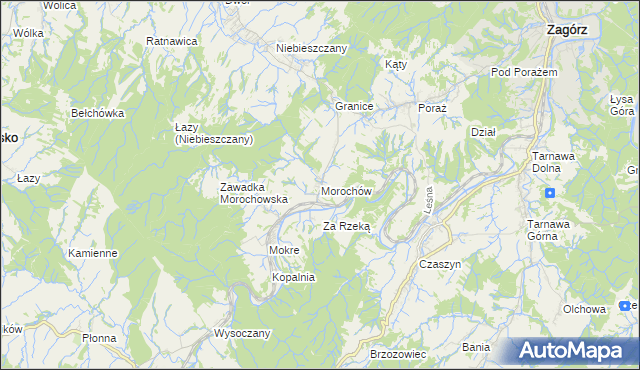 mapa Morochów, Morochów na mapie Targeo