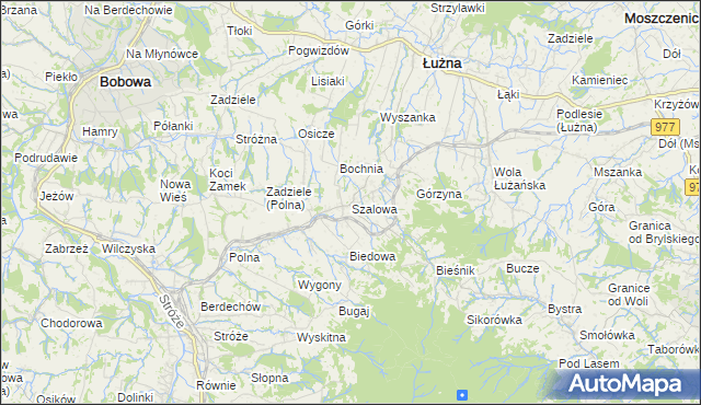 mapa Szalowa, Szalowa na mapie Targeo