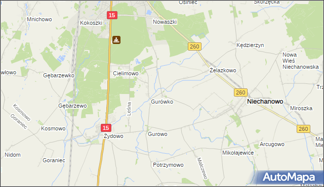 mapa Goczałkowo, Goczałkowo na mapie Targeo