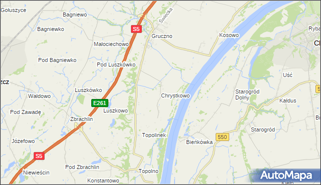 mapa Chrystkowo, Chrystkowo na mapie Targeo