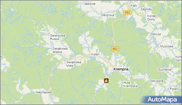 mapa Kotań, Kotań na mapie Targeo