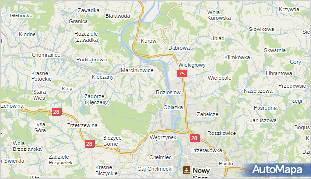 mapa Rdziostów, Rdziostów na mapie Targeo