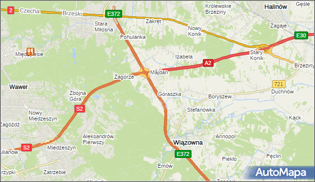 mapa Góraszka, Góraszka na mapie Targeo