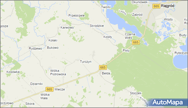 mapa Łazarze, Łazarze na mapie Targeo