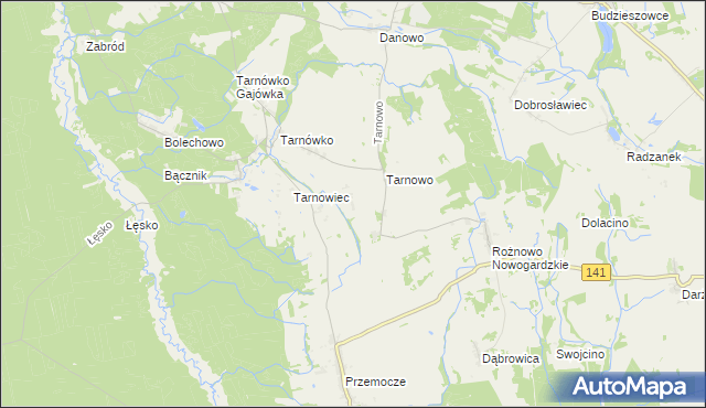 mapa Zagórce gmina Maszewo, Zagórce gmina Maszewo na mapie Targeo