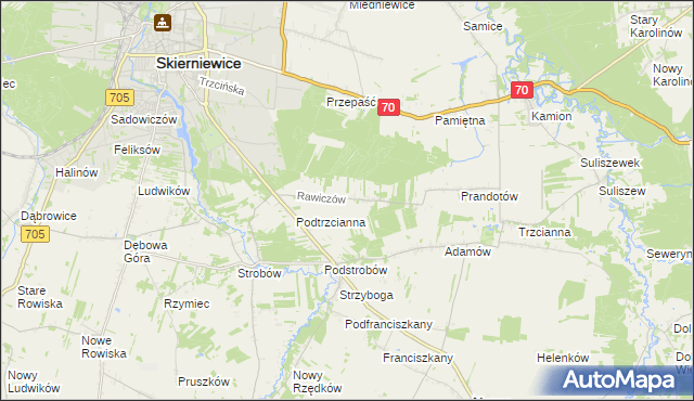 mapa Rawiczów, Rawiczów na mapie Targeo