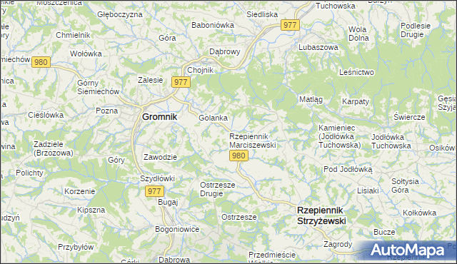 mapa Rzepiennik Marciszewski, Rzepiennik Marciszewski na mapie Targeo