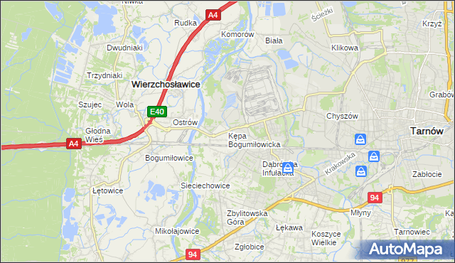 mapa Kępa Bogumiłowicka, Kępa Bogumiłowicka na mapie Targeo