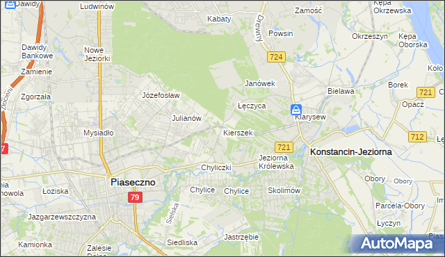 mapa Kierszek, Kierszek na mapie Targeo