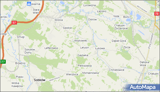 mapa Lelusin, Lelusin na mapie Targeo