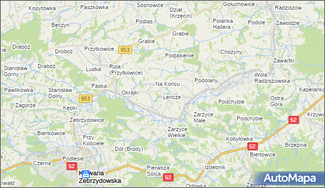 mapa Leńcze, Leńcze na mapie Targeo