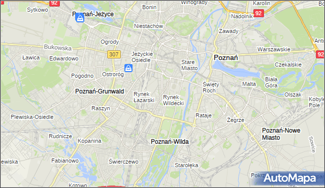 mapa Rynek Wildecki, Rynek Wildecki na mapie Targeo