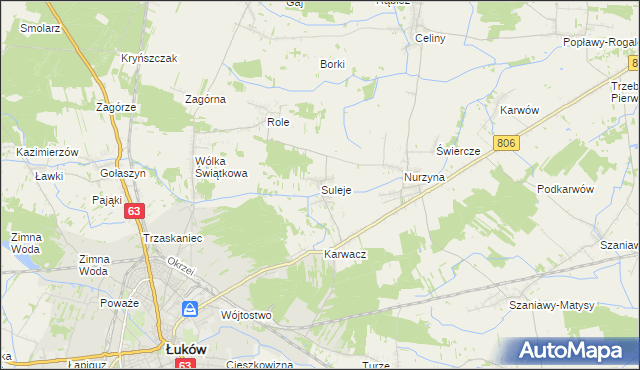 mapa Suleje, Suleje na mapie Targeo