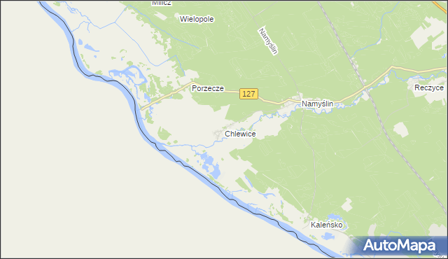 mapa Chlewice gmina Boleszkowice, Chlewice gmina Boleszkowice na mapie Targeo