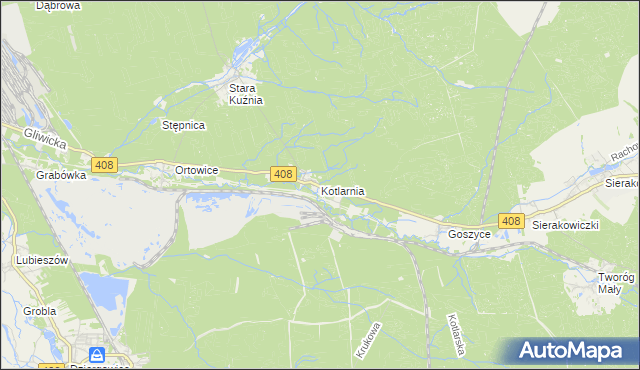 mapa Kotlarnia, Kotlarnia na mapie Targeo