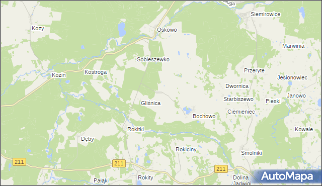 mapa Bochówko, Bochówko na mapie Targeo