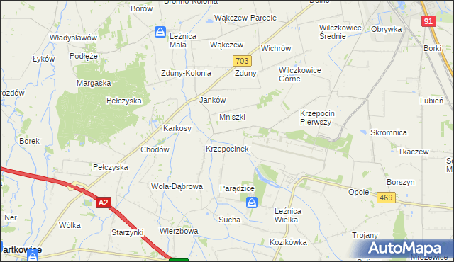 mapa Krzepocin Drugi, Krzepocin Drugi na mapie Targeo