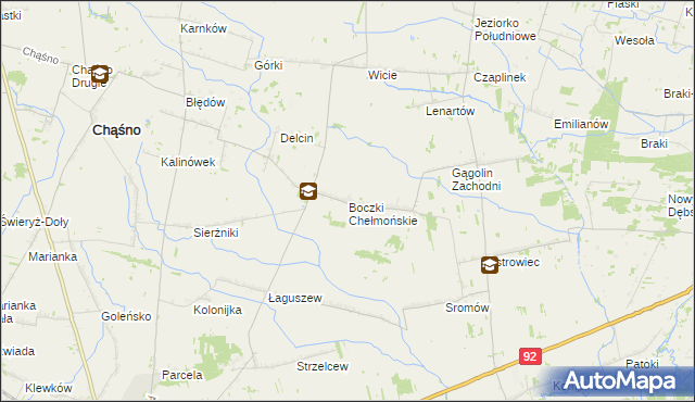 mapa Boczki gmina Kocierzew Południowy, Boczki gmina Kocierzew Południowy na mapie Targeo