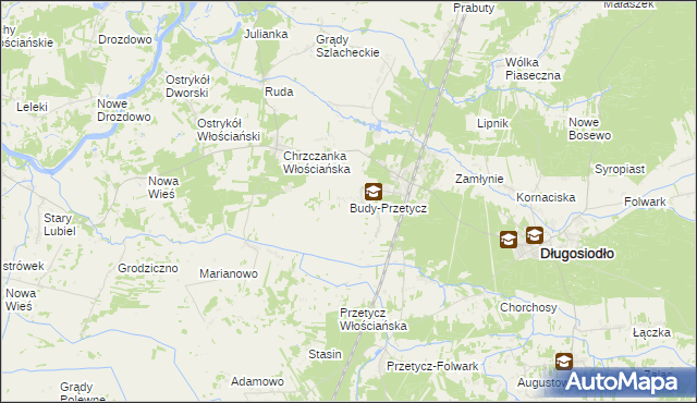 mapa Budy-Przetycz, Budy-Przetycz na mapie Targeo