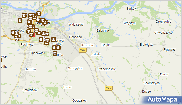 mapa Bytnik, Bytnik na mapie Targeo