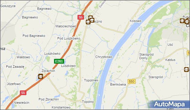 mapa Chrystkowo, Chrystkowo na mapie Targeo