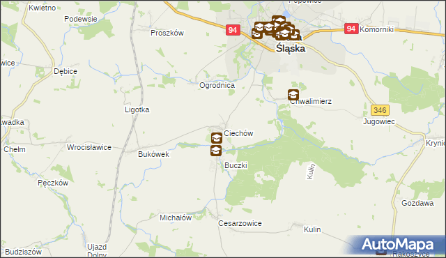 mapa Ciechów, Ciechów na mapie Targeo