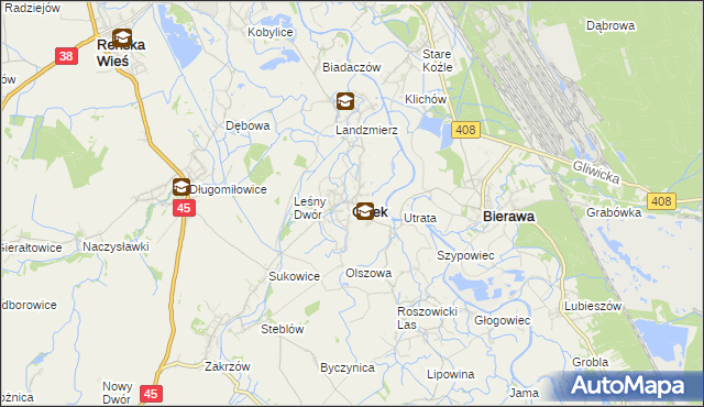mapa Cisek, Cisek na mapie Targeo