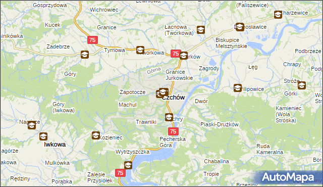 mapa Czchów, Czchów na mapie Targeo