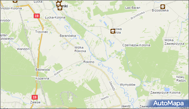 mapa Czerniejów gmina Serniki, Czerniejów gmina Serniki na mapie Targeo