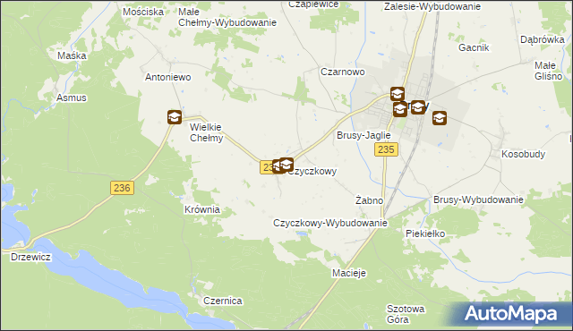 mapa Czyczkowy, Czyczkowy na mapie Targeo