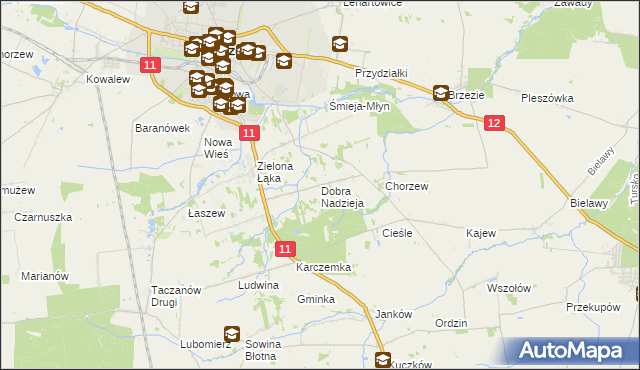 mapa Dobra Nadzieja, Dobra Nadzieja na mapie Targeo